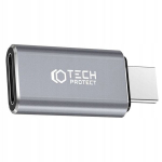 Adapteris Tech-Protect UltraBoost USB-C ir Lightning adapteris pilkas