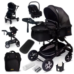 Vaiki&scaron;kas vežimėlis ir automobilinė kėdutė 3 in 1 Florida, black