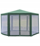 Pavėsinė Fluxar, 4 x 4 x 2.4 m, žalia