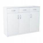 Komoda Meblando Triple Chic 3D3S, balta