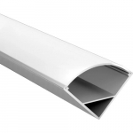 Kampinis anoduotas aliuminio profilis LED juostai, 2m x 15,8mm x 15,8mm, 2 vnt. komplektas