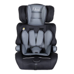 Automobilinis vaiko sėdynės pagrindas Kikid R129, 76-105 cm, juoda-pilka