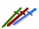 &Scaron;viečiantis kardas Minecraft Happy People, 58 cm