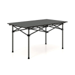 Sulankstomas turistinis stalas Costway, juodas, 95 x 55 x 50 cm