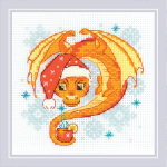 Siuvinėjimo kryželiu rinkinys Dragon Tea Time 15x15 RIOL2141