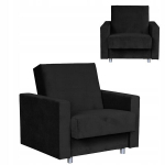 Miegamasis fotelis Family Furniture Alijca, juodas