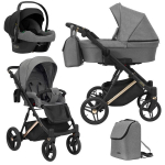 Universalus vežimėlis Kunert Lazzio Premium 3in1 Grey