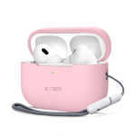 TV laikiklis TECH-PROTECT SILIKONINIS APPLE AIRPODS PRO 1 | 2 DULKIŲ ROŽINĖS SPALVOS
