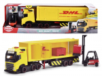 Žaislinis DHL sunkvežimis Volvo FH 16, geltonas