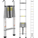 Teleskopinės kopėčios Vevor, 5.54m, 190 kg.
