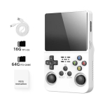 &bdquo;Data Frog R36S Retro&ldquo; delninis vaizdo žaidimų konsolė &bdquo;Linux&ldquo; sistema 3,5 colio IPS ekranas 64 GB ne&scaron;iojamas ki&scaron;eninis vaizdo grotuvas R35S Plus