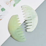 Natūralus nefrito &scaron;ukos Veido galvos oda Gua Sha Massager Akmens &Scaron;ukos Veido Akupunktūros Stick Beauty Health Scraper SPA masažo įrankis, D