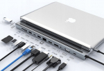 Adapter 12in1 Usb-c: Hdmi 4k, Dp, Vga, Rj45, Usb 3.0/2.0, Sd/tf