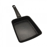 1 vnt. Tamagoyaki keptuvė su medine rankena., Black Pot-juoda rankena