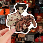 52 vnt. viniliniai anime lipdukai, atsparūs vandeniui. Rivex