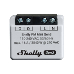 &bdquo;Shelly PM Mini Gen3&ldquo; valdiklis, &bdquo;WiFi&ldquo; / &bdquo;Bluetooth&ldquo;.