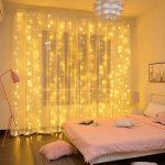 LED girlianda su valdymo pultu