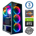Kompiuteris INTOP Ryzen 5 5500 16GB 1TB SSD M.2 NVME RTX3050 6GB no-OS