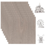 8 faneros plok&scaron;čių rinkinys 3 mm - fanera 300 x 300 mm - rie&scaron;utmedžio medienos plok&scaron;tės, supjaustytos pagal matmenis - lazerinė mediena 3 mm - faneros plok&scaron;tės - rie&scaron;utmedžio medienos klijuota medienos plok&scaron;tė dekoravimui, amatams, cnc, lazeriui