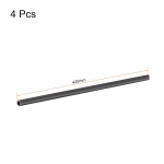 Sourcing map anglies pluo&scaron;to apvalus vamzdis 4 mm x 2 mm x 420 mm anglies pluo&scaron;to sparnų pultruzijos žarna rc lėktuvui kvadrokopteriui