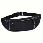 Bėgimo juosmens krep&scaron;ys Fanny Pack Jogging Rankinė per petį Krūtinės krep&scaron;ys juodos spalvos