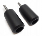 Crash pad'ai Sliders juodi yamaha yzf 600 r 96-07