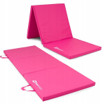 Gimnastikos čiužinys Hop-Sport, 180x60 cm, rožinis