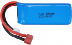 YUNIQUE GREEN-CLEAN-POWER &ndash; Lipo baterija 7.4V 3000mAh 2S su T Plug jungtimi &ndash; Suderinama su Wltoys 144001 1/14 RC automobiliu