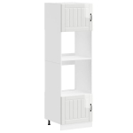 Orkaitės spintelės, 2vnt., Kalmar, balta, apdirbta mediena CFE136243