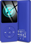 MP3 grotuvas 64GB MP3 grotuvas, 70 val. atkūrimo, mėlynas
