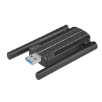 USB WLAN adapteris su antenomis