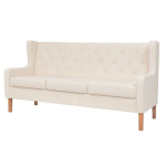 Trivietė sofa, rusva