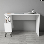 Ra&scaron;omasis stalas Kalune Design 845 (II), baltas/juodas