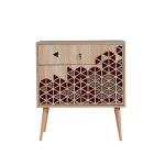 Komoda Kalune Design Dresser 3430, ąžuolo spalvos/raudona