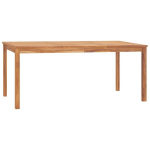 Sodo valgomojo stalas, 180x90x77 cm, rudas