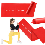 Pasiprie&scaron;inimo juosta Flat Band 4Fizjo, raudona