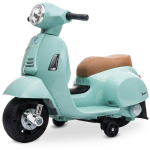 Vienvietis vaiki&scaron;kas elektrinis motoroleris Vespa, žalias