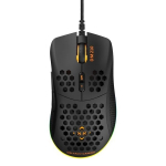 žaidimų pelė, Deltaco DM210, 6400dpi, 7 mygtukai, RGB, juodas