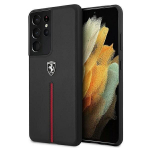 Telefono dėklas Ferrari FEOSIHCS21LBK S21 Ultra G998