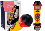 Geltonos ir juodos spalvos karaoke mikrofonas Lean toys
