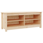 Suoliukas batams, Pu&scaron;ies medienos masyvas, 110x38x45,5cm, ruda, Ruda
