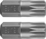 Neo Tools M12 x 30 mm Spline antgalis, S2 plienas, 2 vnt.