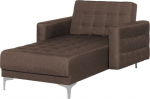 Beliani modernus rudas kampinis sofa-lova su miego funkcija