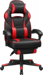 Žaidimų kėdė SongMics OBG73BRV1, juoda/raudona
