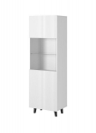 Vitrina Cama Meble Pafos, 60x40x182 cm, balta