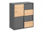 Komoda Monoss 2D4S, pilka