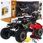 Radijo bangomis valdomas metalinis žaislinis visureigis Mega Crawler