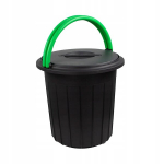 GioStyle &Scaron;iuk&scaron;liadėžė Ecosolution, 25 L, pilka/žalia, 1 vnt.