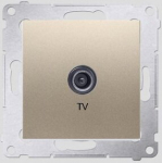 Galinis Tv antenos lizdas, aukso matinis, Simon 54 Premium