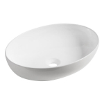 Laveo Desna keraminis ant stalvir&scaron;io montuojamas praustuvas 51.5 x 39.5 cm &ndash; Blizgi balta